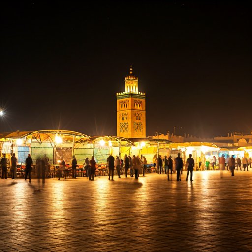Jemaa el-Fnaa by Night